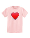 Cute Cartoon Heart Childrens T-Shirt-Childrens T-Shirt-TooLoud-PalePink-X-Small-Davson Sales