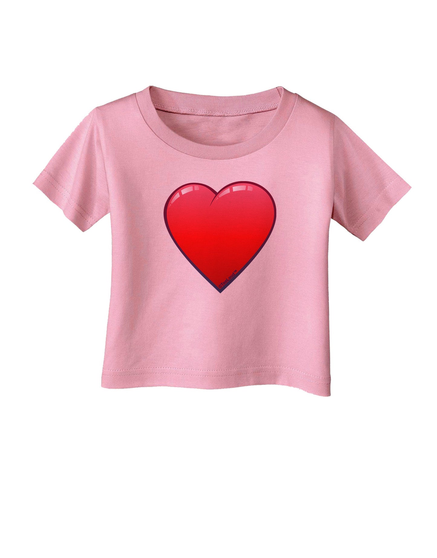 Cute Cartoon Heart Infant T-Shirt-Infant T-Shirt-TooLoud-Candy-Pink-06-Months-Davson Sales