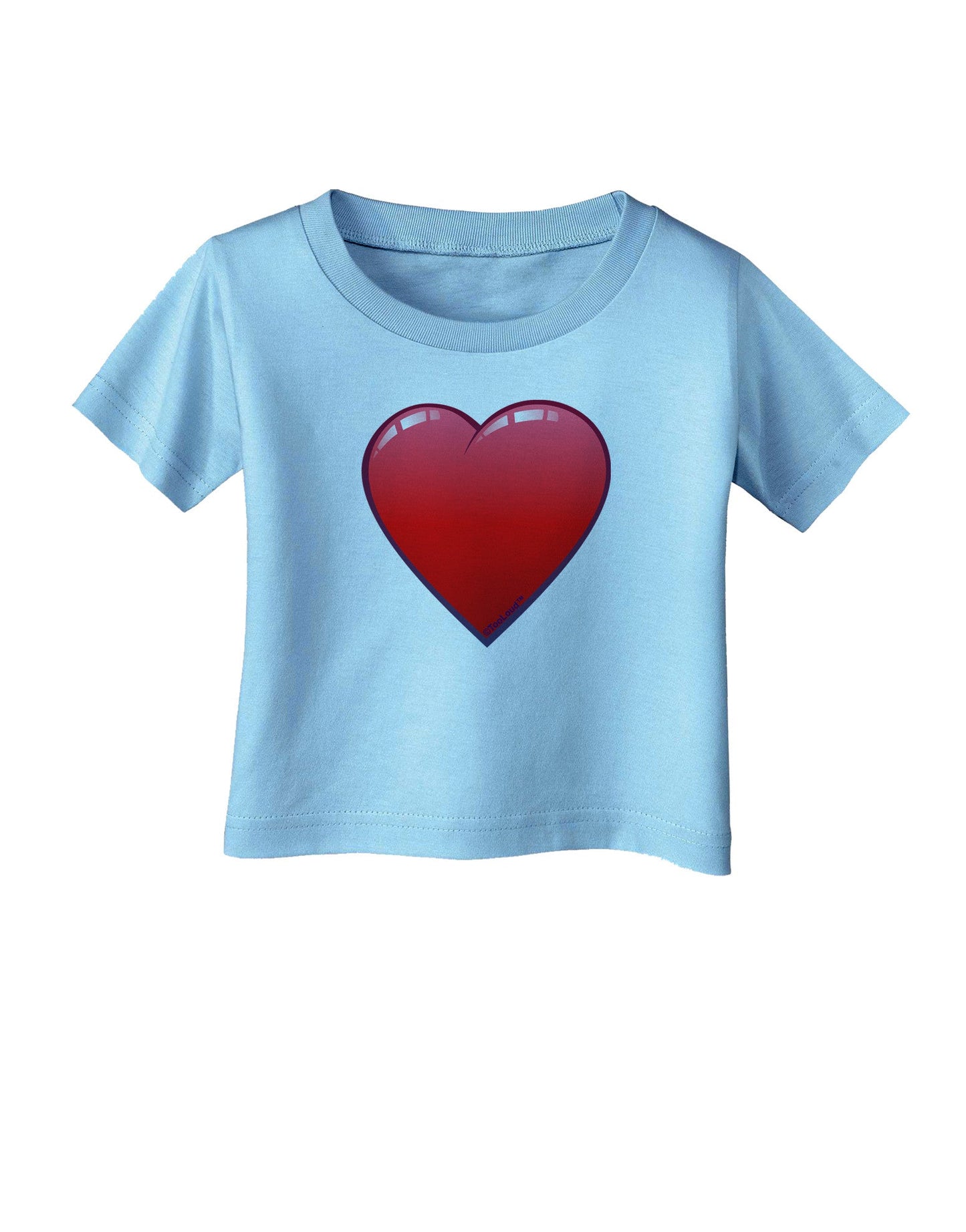 Cute Cartoon Heart Infant T-Shirt-Infant T-Shirt-TooLoud-Aquatic-Blue-06-Months-Davson Sales