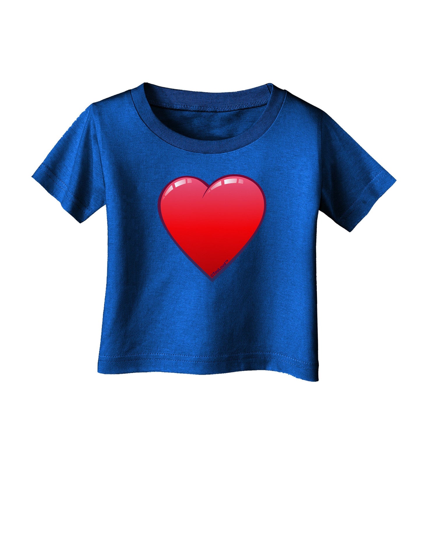 Cute Cartoon Heart Infant T-Shirt Dark by-Infant T-Shirt-TooLoud-Royal-Blue-06-Months-Davson Sales