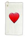 Cute Cartoon Heart Micro Terry Gromet Golf Towel 16 x 25 inch by TooLoud
