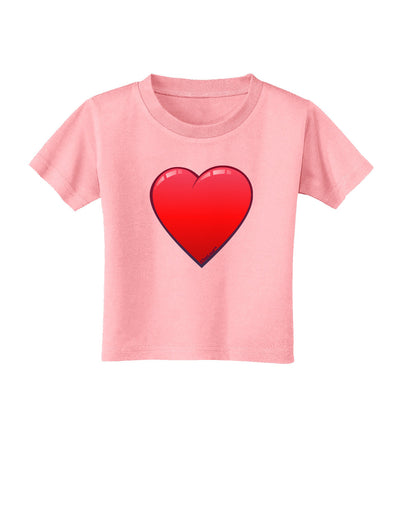 Cute Cartoon Heart Toddler T-Shirt-Toddler T-Shirt-TooLoud-Candy-Pink-2T-Davson Sales