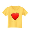 Cute Cartoon Heart Toddler T-Shirt-Toddler T-Shirt-TooLoud-Yellow-2T-Davson Sales