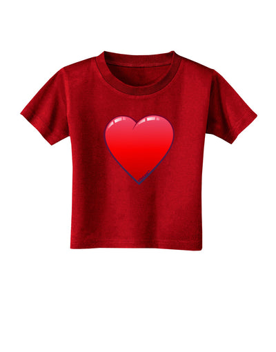 Cute Cartoon Heart Toddler T-Shirt Dark by-Toddler T-Shirt-TooLoud-Red-2T-Davson Sales