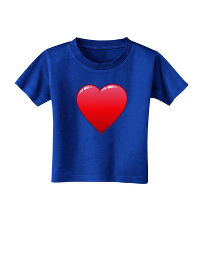 Cute Cartoon Heart Toddler T-Shirt Dark by-Toddler T-Shirt-TooLoud-Royal-Blue-2T-Davson Sales