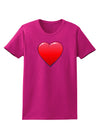 Cute Cartoon Heart Womens Dark T-Shirt-TooLoud-Hot-Pink-Small-Davson Sales