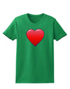 Cute Cartoon Heart Womens Dark T-Shirt-TooLoud-Kelly-Green-X-Small-Davson Sales