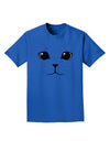 Cute Cat Face Adult Dark T-Shirt-Mens T-Shirt-TooLoud-Royal-Blue-Small-Davson Sales