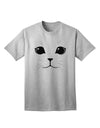 Cute Cat Face Adult T-Shirt-Mens T-Shirt-TooLoud-AshGray-Small-Davson Sales