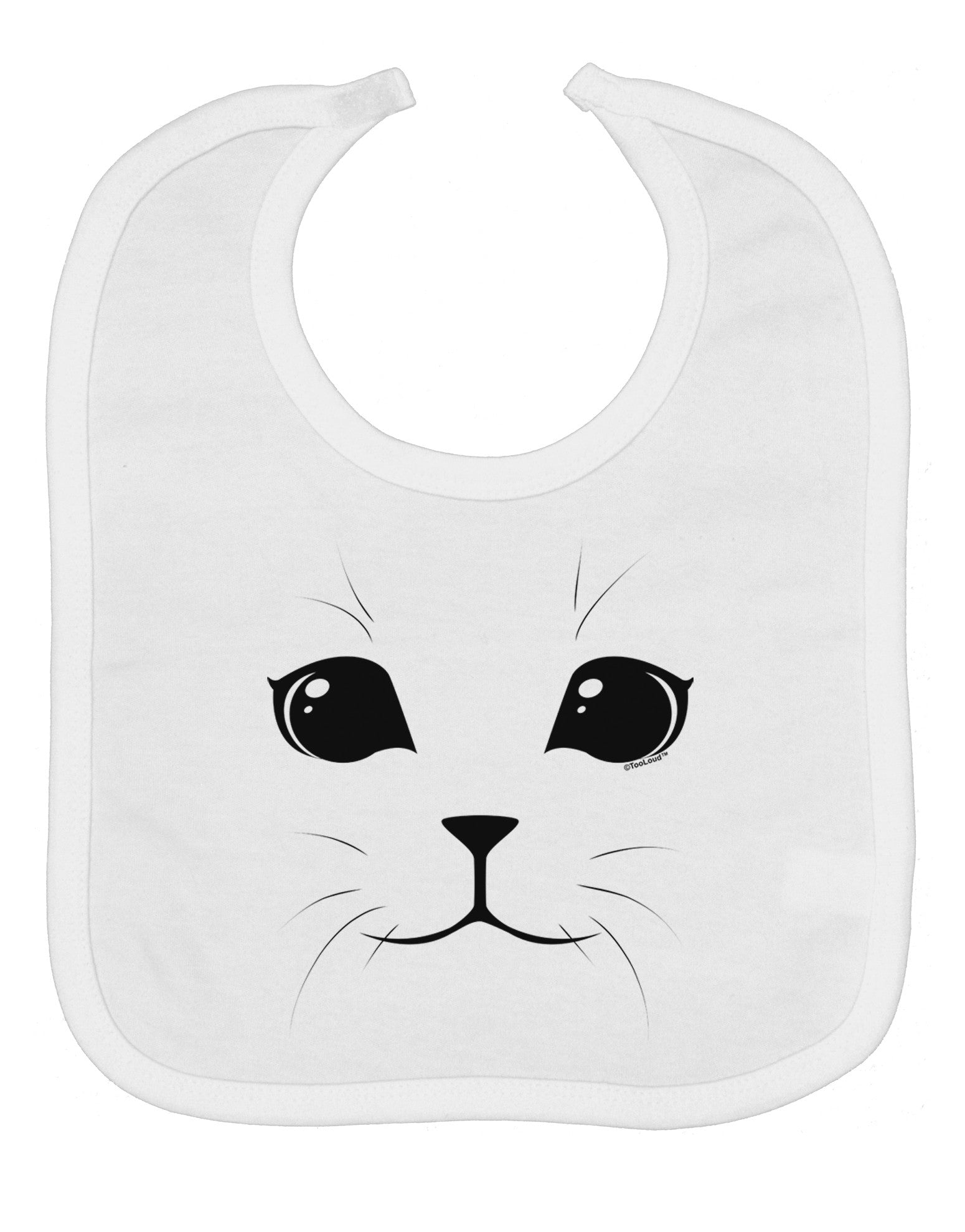 Cute Cat Face Baby Bib by
