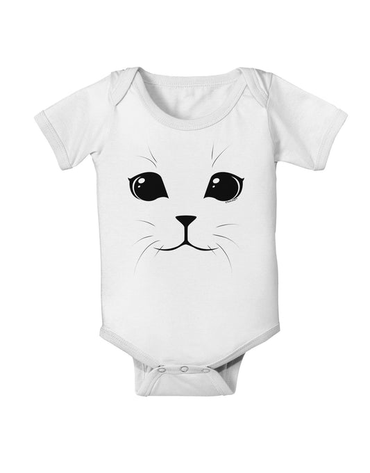 Cute Cat Face Baby Romper Bodysuit by-Baby Romper-TooLoud-White-06-Months-Davson Sales