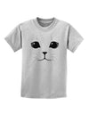 Cute Cat Face Childrens T-Shirt-Childrens T-Shirt-TooLoud-AshGray-X-Small-Davson Sales