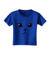 Cute Cat Face Toddler T-Shirt Dark by-Toddler T-Shirt-TooLoud-Royal-Blue-2T-Davson Sales