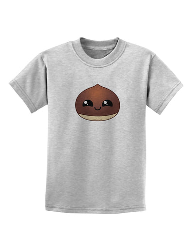 Cute Chestnut Design - Christmas Childrens T-Shirt-Childrens T-Shirt-TooLoud-AshGray-X-Small-Davson Sales