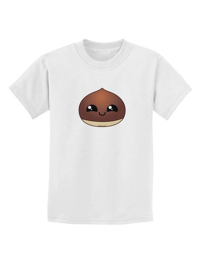 Cute Chestnut Design - Christmas Childrens T-Shirt-Childrens T-Shirt-TooLoud-White-X-Small-Davson Sales