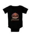 Cute Chestnut Design - Christmas Text Baby Romper Bodysuit Dark-Baby Romper-TooLoud-Black-06-Months-Davson Sales