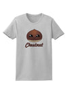 Cute Chestnut Design - Christmas Text Womens T-Shirt-Womens T-Shirt-TooLoud-AshGray-X-Small-Davson Sales