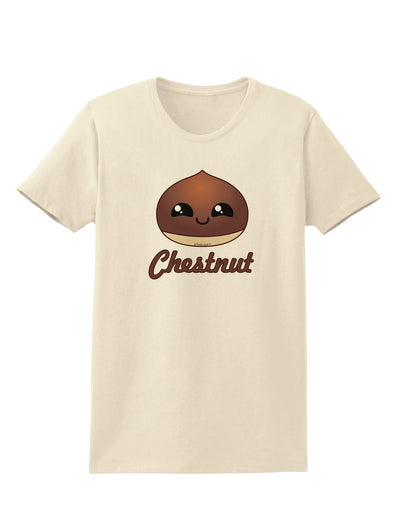 Cute Chestnut Design - Christmas Text Womens T-Shirt-Womens T-Shirt-TooLoud-Natural-X-Small-Davson Sales