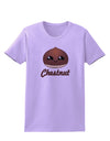 Cute Chestnut Design - Christmas Text Womens T-Shirt-Womens T-Shirt-TooLoud-Lavender-X-Small-Davson Sales