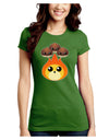 Cute Chestnuts Roasting - Christmas Juniors Crew Dark T-Shirt-T-Shirts Juniors Tops-TooLoud-Kiwi-Green-Juniors Fitted XS-Davson Sales