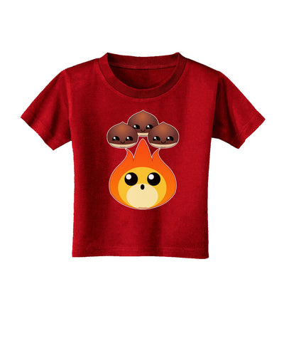 Cute Chestnuts Roasting - Christmas Toddler T-Shirt Dark-Toddler T-Shirt-TooLoud-Clover-Green-2T-Davson Sales