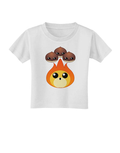 Cute Chestnuts Roasting - Christmas Toddler T-Shirt-Toddler T-Shirt-TooLoud-White-2T-Davson Sales