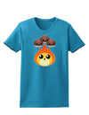 Cute Chestnuts Roasting - Christmas Womens Dark T-Shirt-Womens T-Shirt-TooLoud-Turquoise-X-Small-Davson Sales
