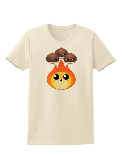 Cute Chestnuts Roasting - Christmas Womens T-Shirt-Womens T-Shirt-TooLoud-Natural-X-Small-Davson Sales