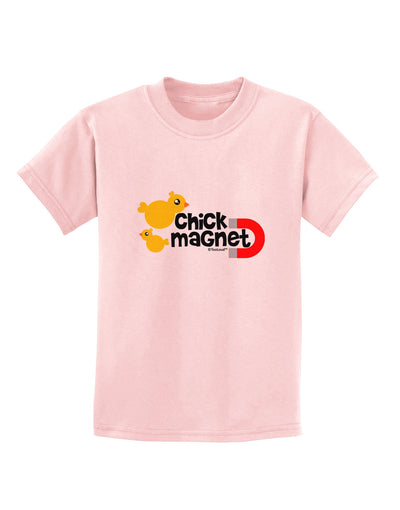 Cute Chick Magnet Design Childrens T-Shirt-Childrens T-Shirt-TooLoud-PalePink-X-Small-Davson Sales