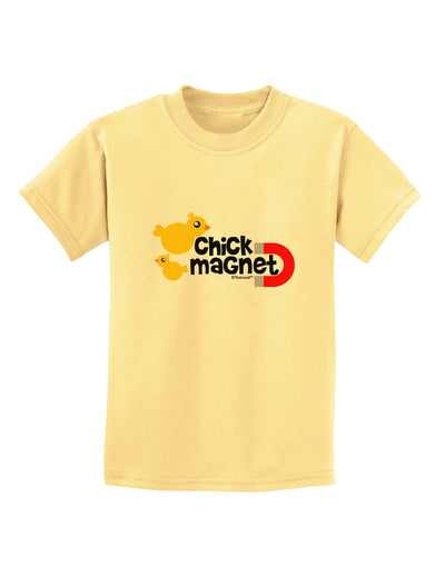 Cute Chick Magnet Design Childrens T-Shirt-Childrens T-Shirt-TooLoud-Daffodil-Yellow-X-Small-Davson Sales