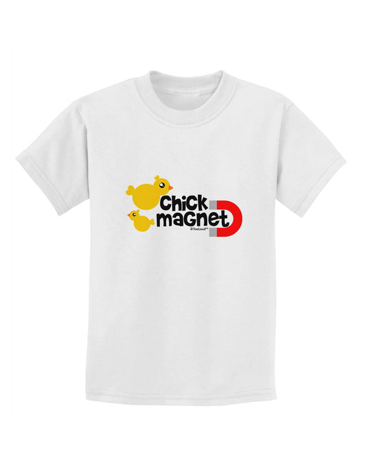 Cute Chick Magnet Design Childrens T-Shirt-Childrens T-Shirt-TooLoud-White-X-Small-Davson Sales