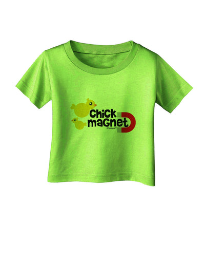 Cute Chick Magnet Design Infant T-Shirt-Infant T-Shirt-TooLoud-Lime-Green-06-Months-Davson Sales