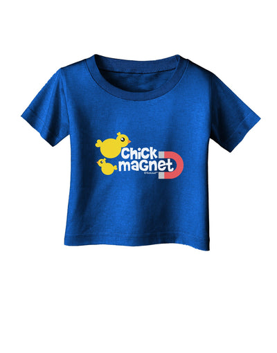 Cute Chick Magnet Design Infant T-Shirt Dark-Infant T-Shirt-TooLoud-Royal-Blue-06-Months-Davson Sales