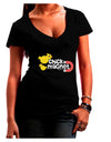 Cute Chick Magnet Design Juniors V-Neck Dark T-Shirt-Womens V-Neck T-Shirts-TooLoud-Black-Juniors Fitted Small-Davson Sales