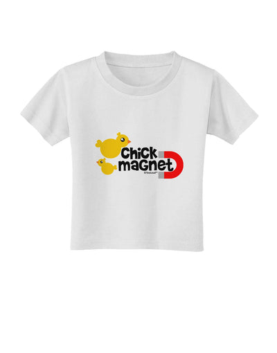 Cute Chick Magnet Design Toddler T-Shirt-Toddler T-Shirt-TooLoud-White-2T-Davson Sales