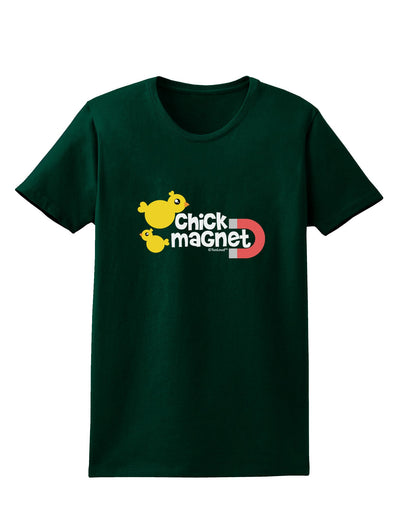 Cute Chick Magnet Design Womens Dark T-Shirt-TooLoud-Forest-Green-Small-Davson Sales