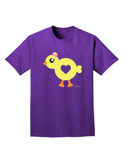 Cute Chick with Bow Adult Dark T-Shirt by TooLoud-Mens T-Shirt-TooLoud-Purple-Small-Davson Sales