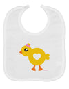 Cute Chick with Bow Baby Bib by TooLoud