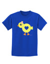 Cute Chick with Bow Childrens Dark T-Shirt by TooLoud-Childrens T-Shirt-TooLoud-Royal-Blue-X-Small-Davson Sales