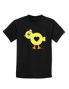 Cute Chick with Bow Childrens Dark T-Shirt by TooLoud-Childrens T-Shirt-TooLoud-Black-X-Small-Davson Sales