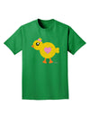 Cute Chick with Bow - Crayon Style Drawing Adult Dark T-Shirt by TooLoud-Mens T-Shirt-TooLoud-Kelly-Green-Small-Davson Sales