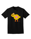 Cute Chick with Bow - Crayon Style Drawing Adult Dark T-Shirt by TooLoud-Mens T-Shirt-TooLoud-Black-Small-Davson Sales