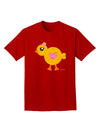 Cute Chick with Bow - Crayon Style Drawing Adult Dark T-Shirt by TooLoud-Mens T-Shirt-TooLoud-Red-Small-Davson Sales