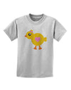 Cute Chick with Bow - Crayon Style Drawing Childrens T-Shirt by TooLoud-Childrens T-Shirt-TooLoud-AshGray-X-Small-Davson Sales