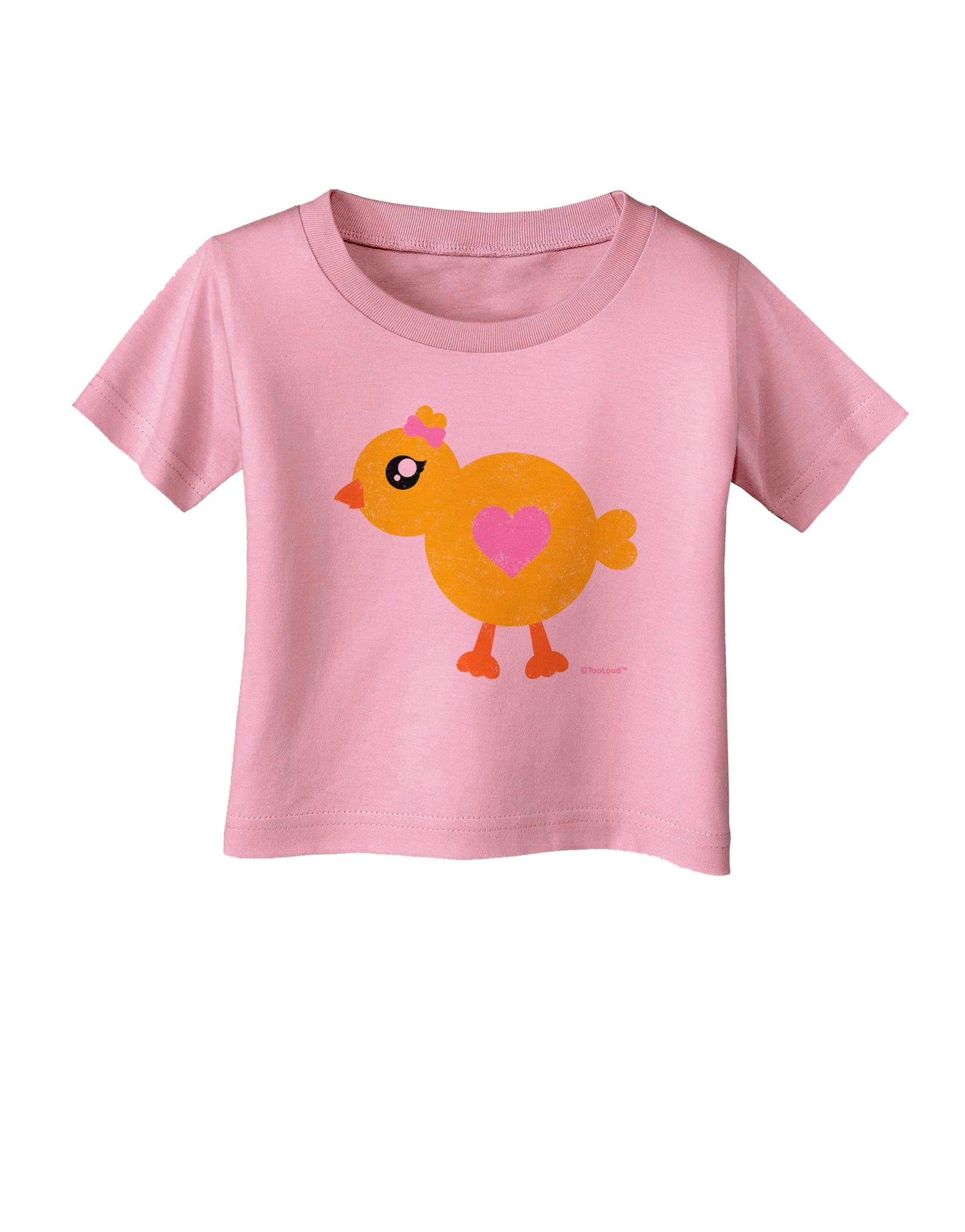Cute Chick with Bow - Crayon Style Drawing Infant T-Shirt by TooLoud-Infant T-Shirt-TooLoud-Candy-Pink-06-Months-Davson Sales