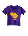 Cute Chick with Bow - Crayon Style Drawing Toddler T-Shirt Dark by TooLoud-Toddler T-Shirt-TooLoud-Purple-2T-Davson Sales