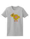 Cute Chick with Bow - Crayon Style Drawing Womens T-Shirt by TooLoud-Womens T-Shirt-TooLoud-AshGray-X-Small-Davson Sales