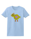 Cute Chick with Bow - Crayon Style Drawing Womens T-Shirt by TooLoud-Womens T-Shirt-TooLoud-Light-Blue-X-Small-Davson Sales