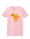 Cute Chick with Bow - Crayon Style Drawing Womens T-Shirt by TooLoud-Womens T-Shirt-TooLoud-PalePink-X-Small-Davson Sales