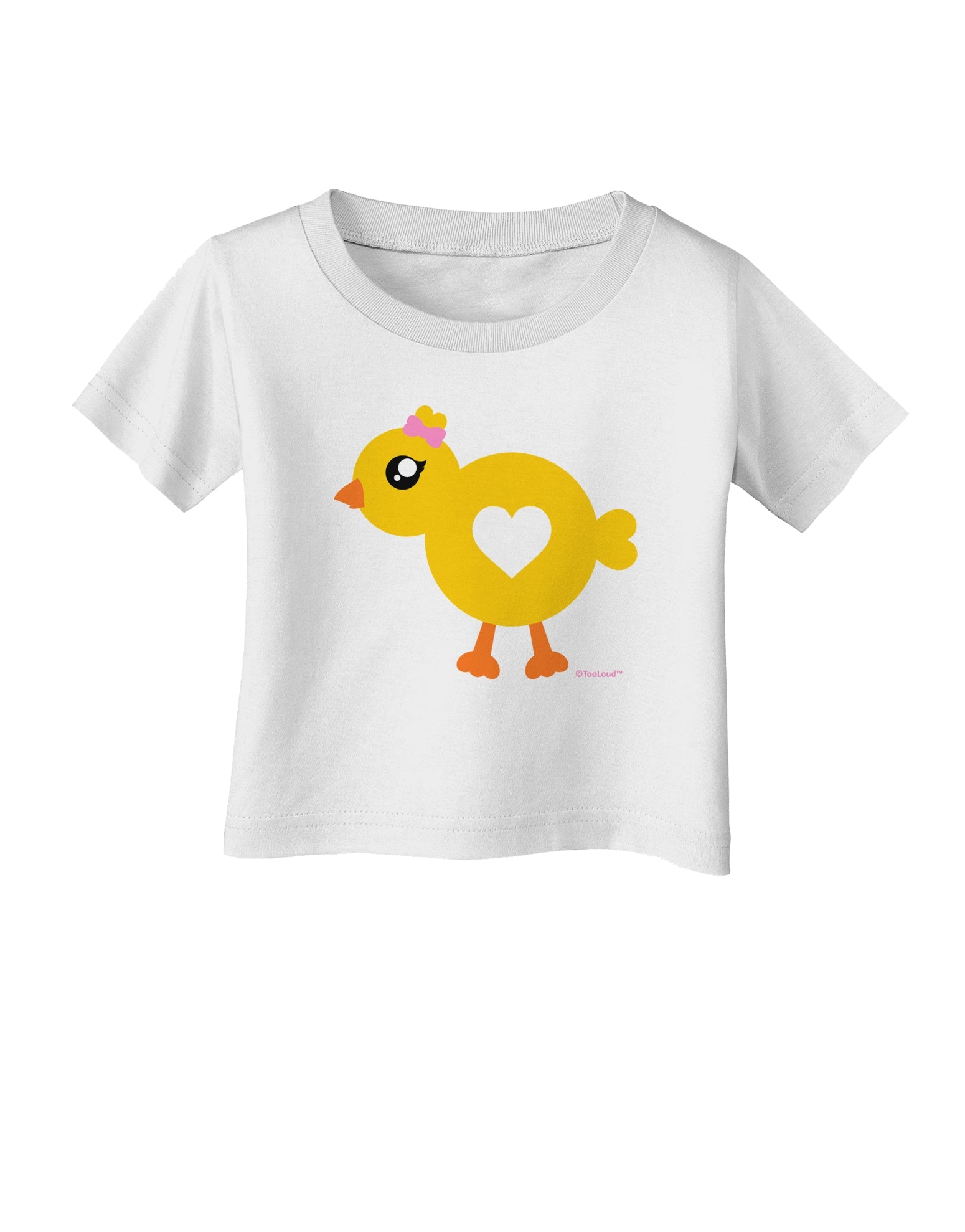Cute Chick with Bow Infant T-Shirt by TooLoud-Infant T-Shirt-TooLoud-White-06-Months-Davson Sales
